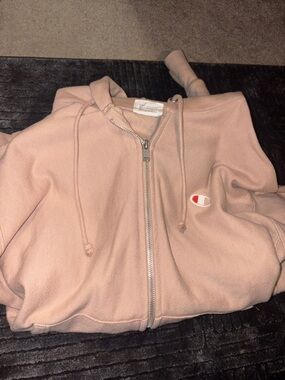 Champion Dusty Pink Zip-Up Hoodie